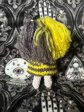 Load image into Gallery viewer, Yellow & Grey Witchy Doll | • Crochet Doll Amigurumi