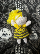 Load image into Gallery viewer, Yellow & Grey Witchy Doll | • Crochet Doll Amigurumi