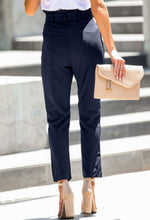 Load image into Gallery viewer, Casual Paperbag Waist Straight Leg Pants
