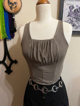 Load image into Gallery viewer, Aesthetic Ruched Bandeau Crop Top Trendy Clothes Fairycore Grunge Y2K Clothing | Seamless Stretchy Ribbed Bohemian Women Top