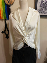 Load image into Gallery viewer, Minimalist Top-Long Sleeved Top-Buttoned Shirt-Designer Women Top-Button Down Shirt-Womens Top-Casual Top-Minimalist Women Blouse-Modern Top