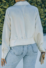 Load image into Gallery viewer, Minimalist Top-Long Sleeved Top-Buttoned Shirt-Designer Women Top-Button Down Shirt-Womens Top-Casual Top-Minimalist Women Blouse-Modern Top