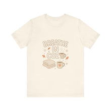 Load image into Gallery viewer, Breathe In Cozy T‑Shirt — Cute Fall Cozy Tee with Mug &amp; Blanket Graphic
