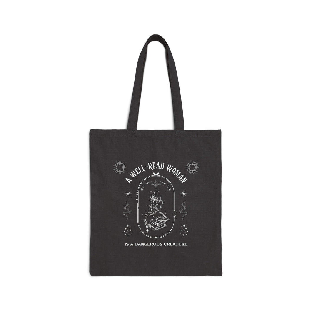 A Well Read Women - Cotton Canvas Tote Bag