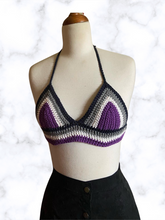 Load image into Gallery viewer, Pre Order Asexual Pride Festival Bralette Top
