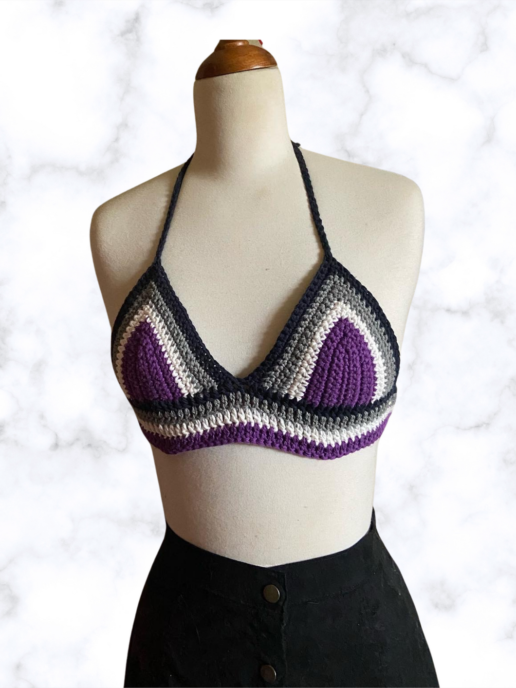 Pre Order Asexual Pride Festival Bralette Top