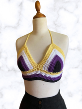 Load image into Gallery viewer, Nonbinary Pride Festival Bralette Top
