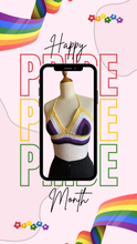 Load image into Gallery viewer, Pre-Order Nonbinary Pride Festival Bralette Top
