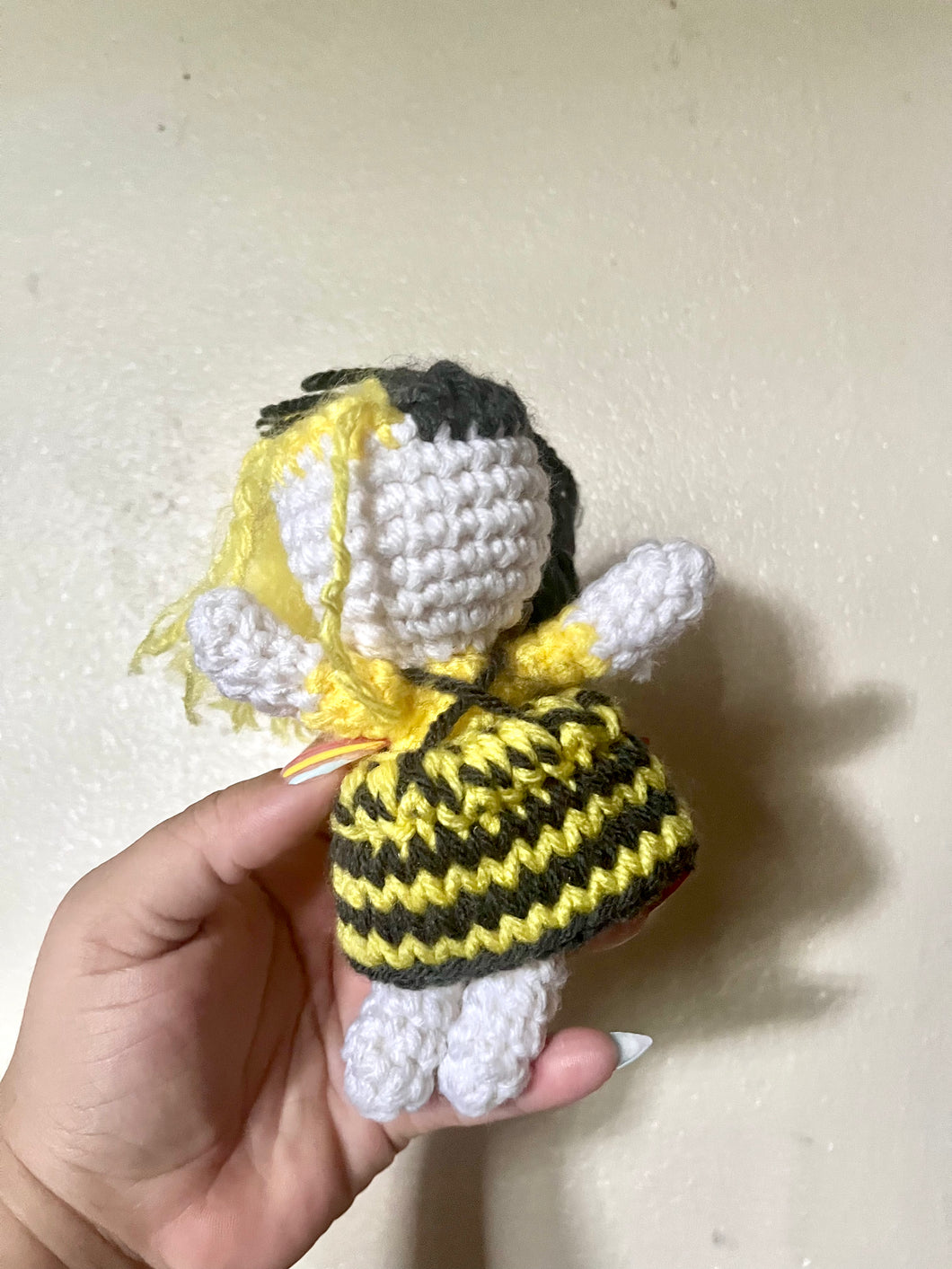 Yellow & Grey Witchy Doll | • Crochet Doll Amigurumi