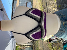 Load image into Gallery viewer, Pre Order Asexual Pride Festival Bralette Top
